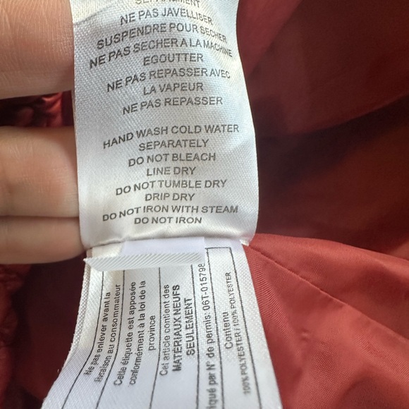 Tribal Women’s Textured Fitted Puffer Jacket – Red – Size L Stretch - Picture 9 of 15